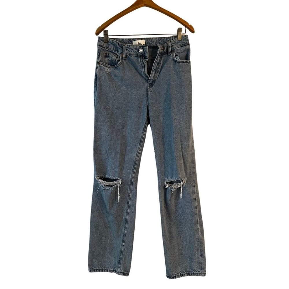 Chic H&M High-Waisted Straight Jeans Size 4